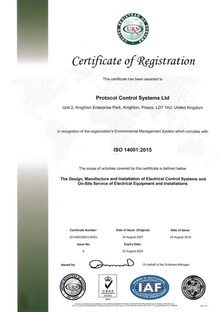 ISO certificate